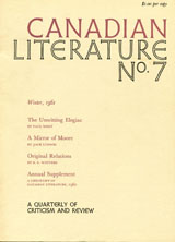 					View No. 7 (1961): Canadian Literature
				