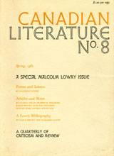 					View No. 8 (1961): A Special Malcolm Lowry Issue
				