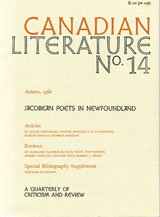 					View No. 14 (1962): Jacobean Poets in Newfoundland
				