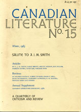 					View No. 15 (1963): Salute to A.J.M. Smith
				