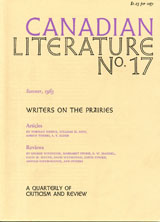 					View No. 17 (1963): Writers on the Prairies
				