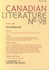 					View No. 98 (1983): On Dennis Lee
				