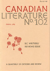 					View No. 102 (1984): B.C. Writers / Reviews Issue
				