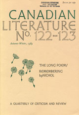 					View No. 122-123 (1989): The Long Poem/Remembering bp Nichol
				
