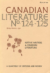 					Afficher No. 124-125 (1990): Native Writers & Canadian Writing
				
