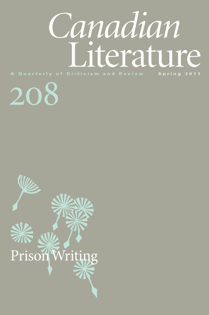					Afficher No. 208 (2011): Prison Writing
				