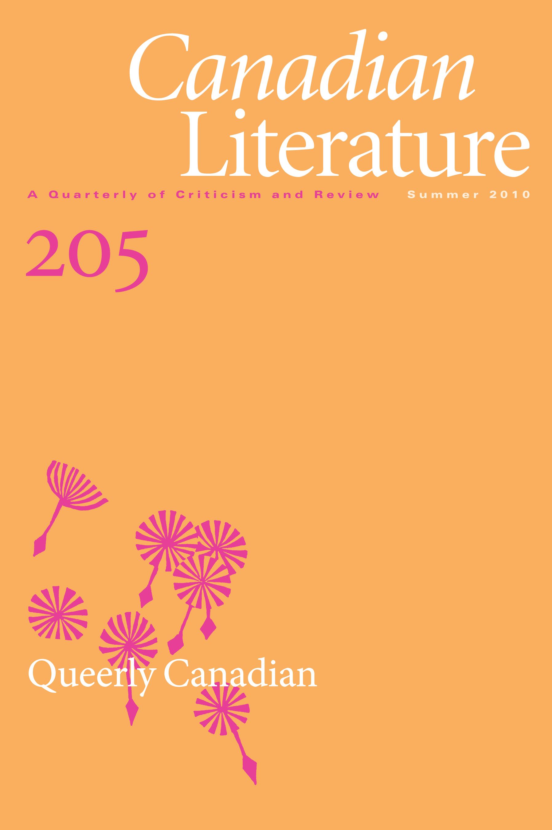 					View No. 205 (2010): Queerly Canadian
				