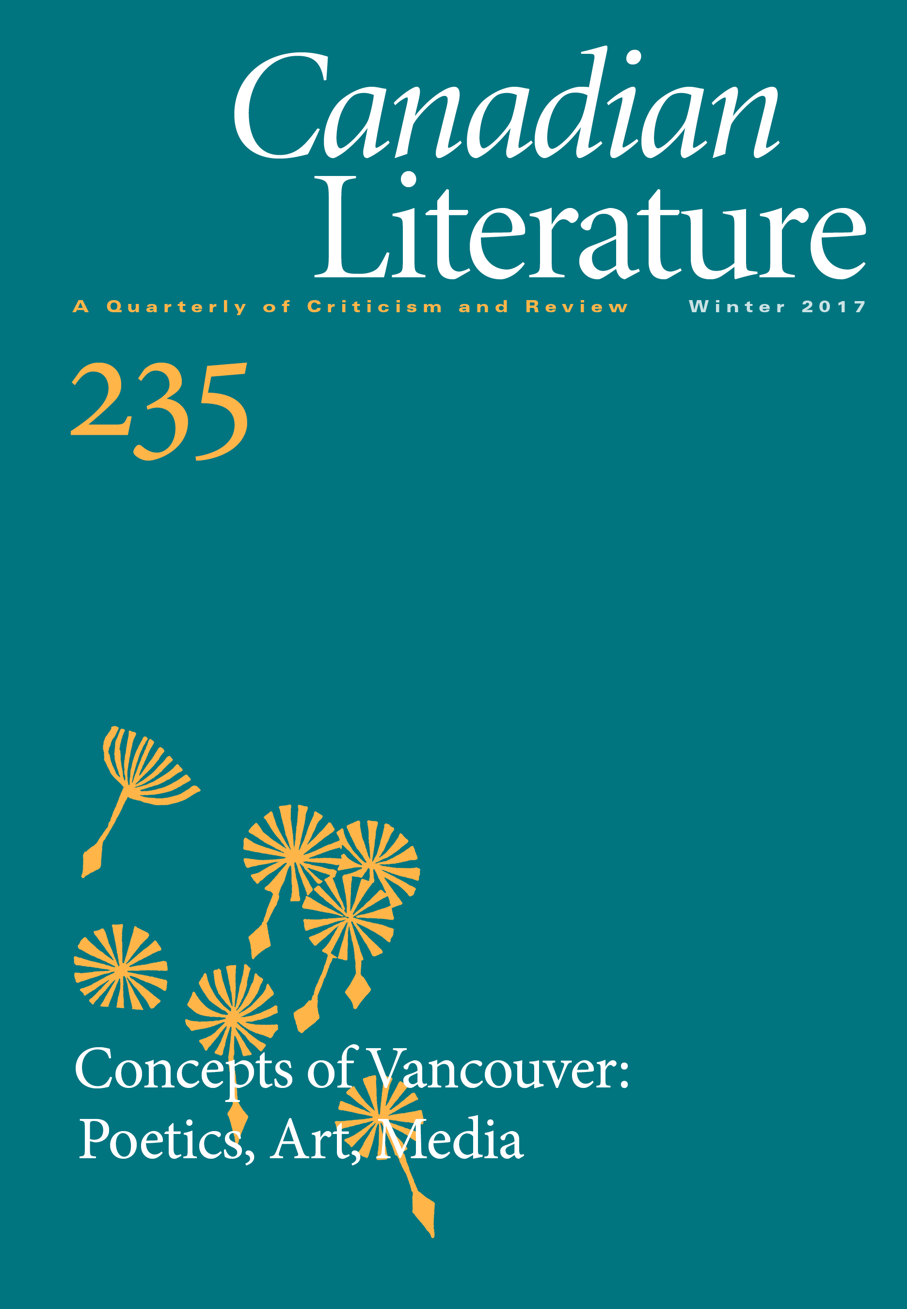 					Afficher No. 235 (2017): Concepts of Vancouver: Poetics, Art, Media
				