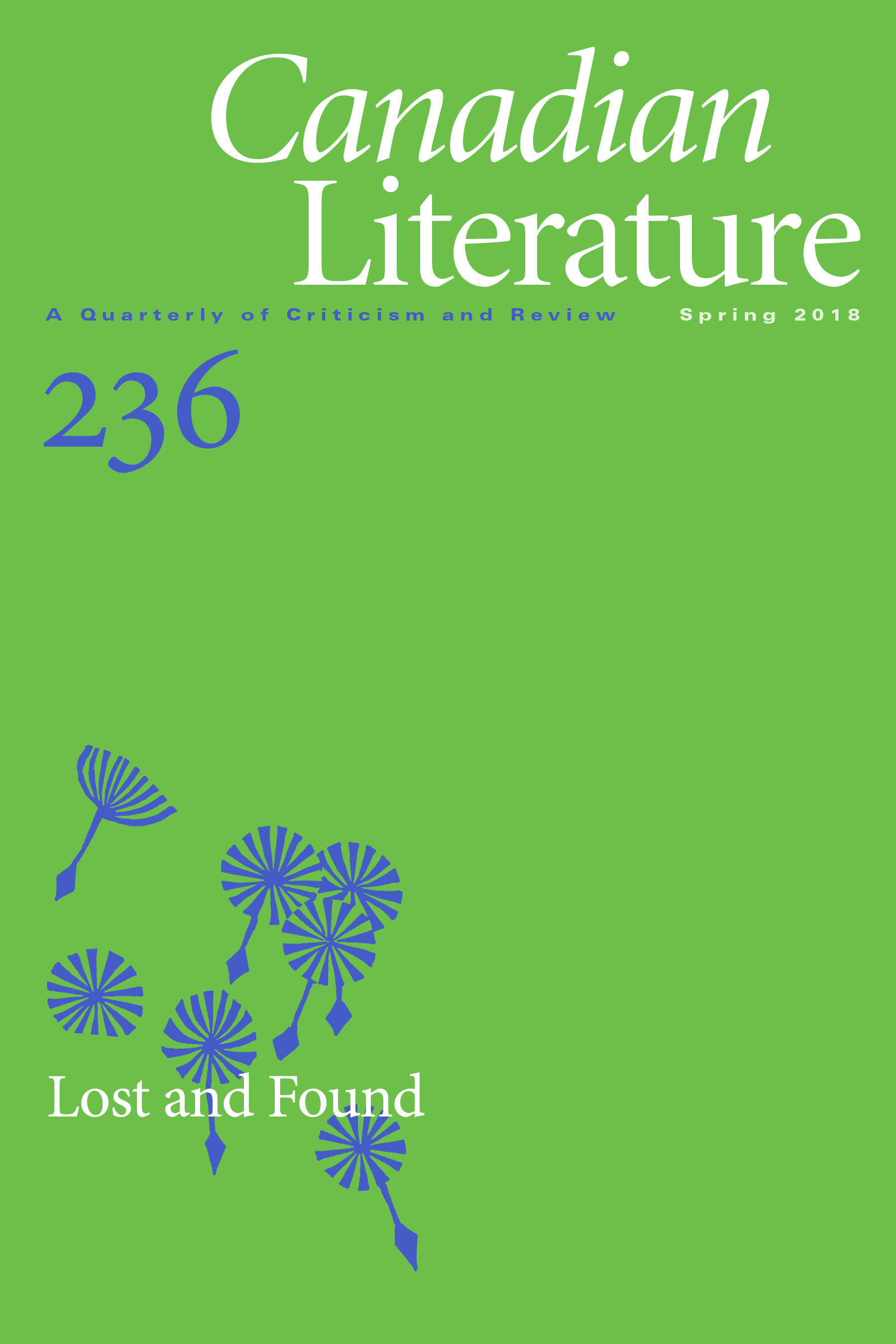 					Afficher No. 236 (2018): Lost and Found
				