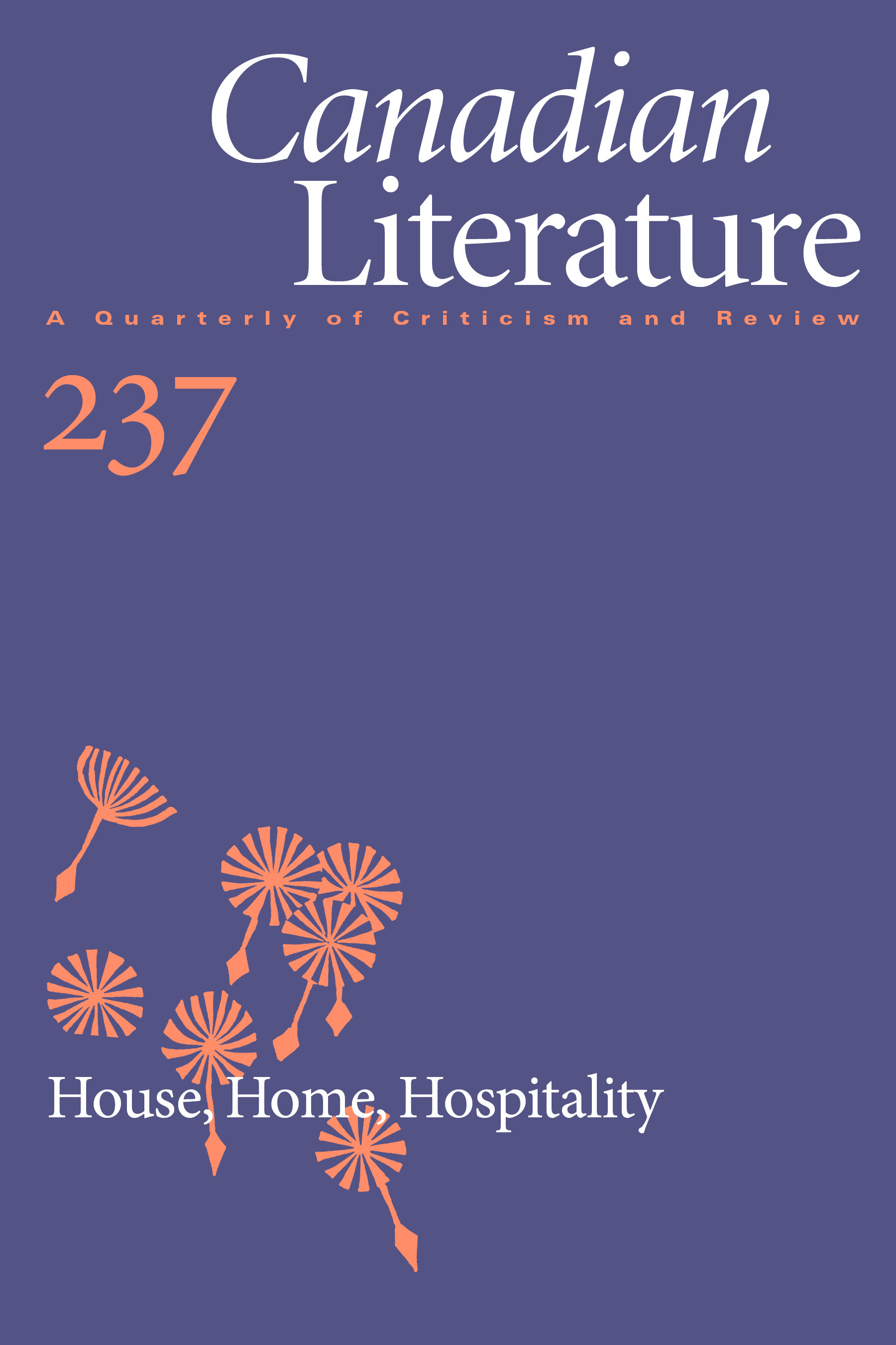 					View No. 237 (2019): House, Home, Hospitality
				