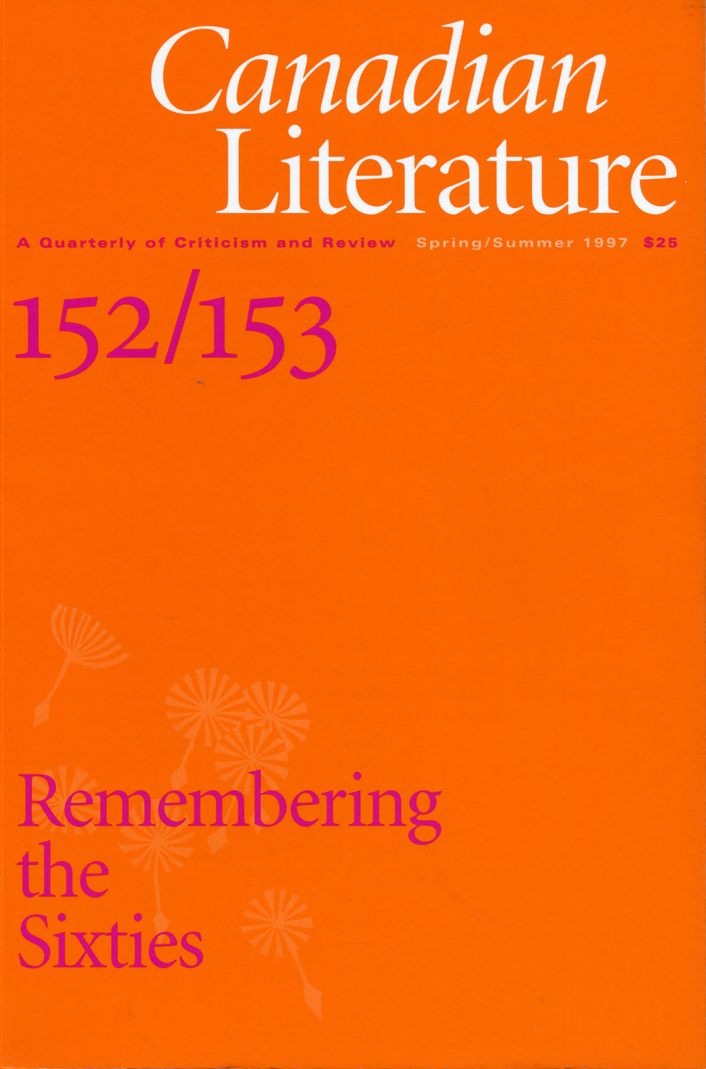 					Afficher No. 152-153 (1997): Remembering the Sixties
				