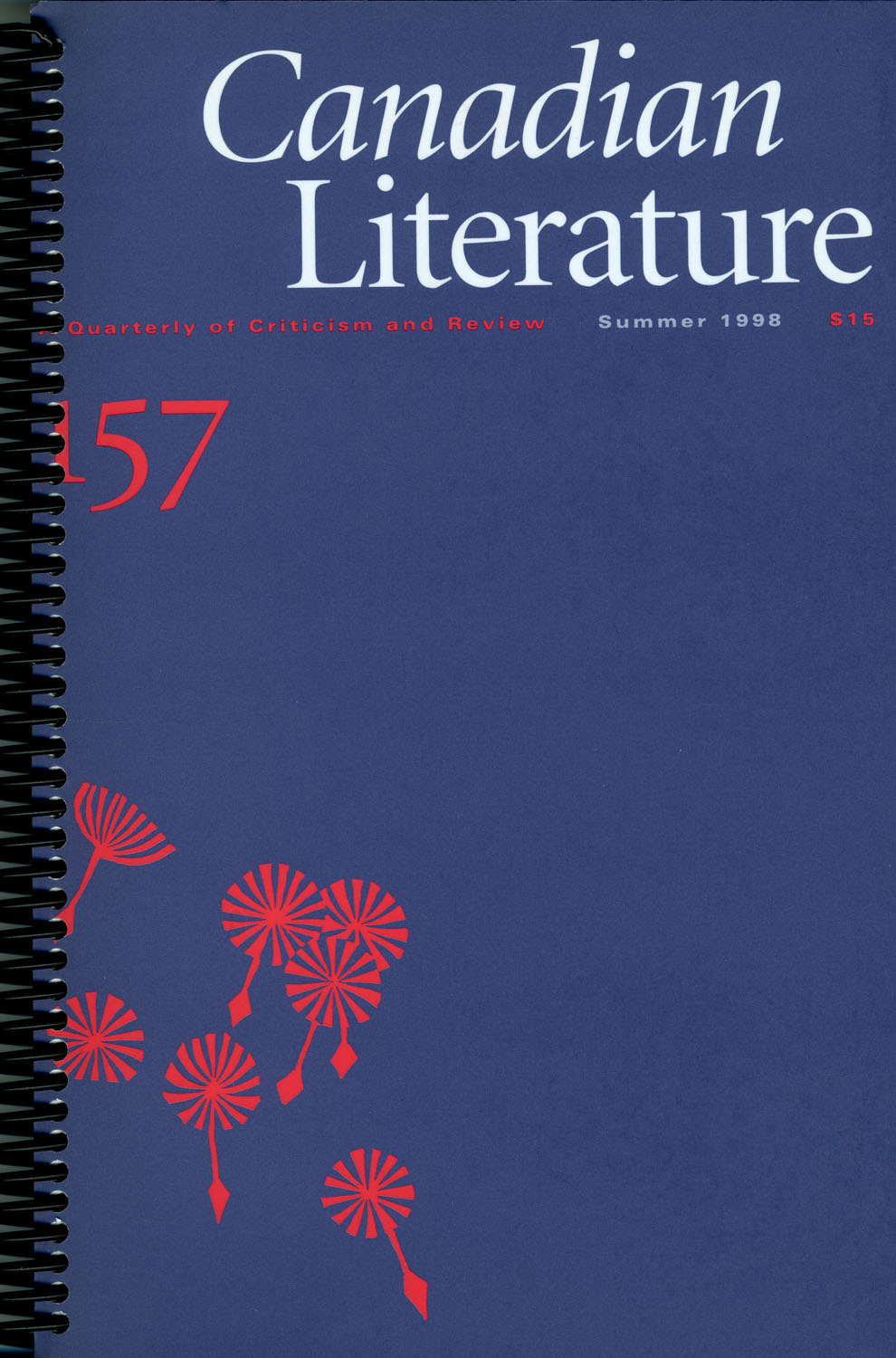 					View No. 157 (1998): Canadian Literature
				