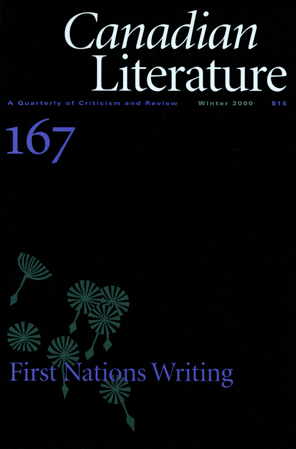 					View No. 167 (2000): First Nations Writing
				