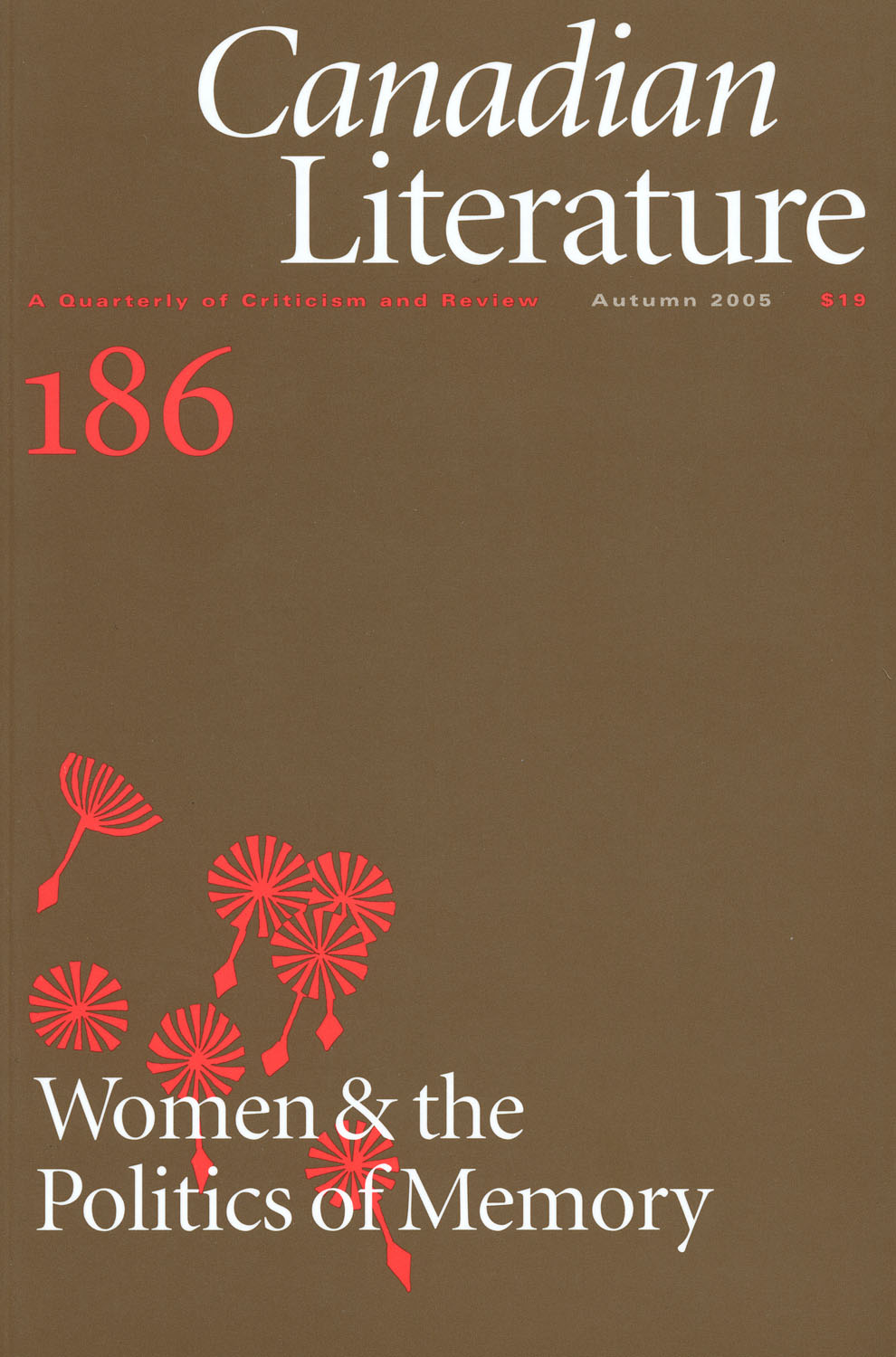 					Afficher No. 186 (2005): Women & the Politics of Memory
				