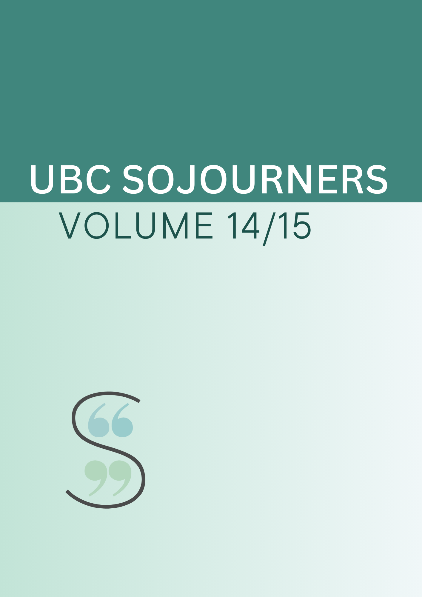 					View Vol. 1415 No. 1 (2023): Sojourners 14/15
				