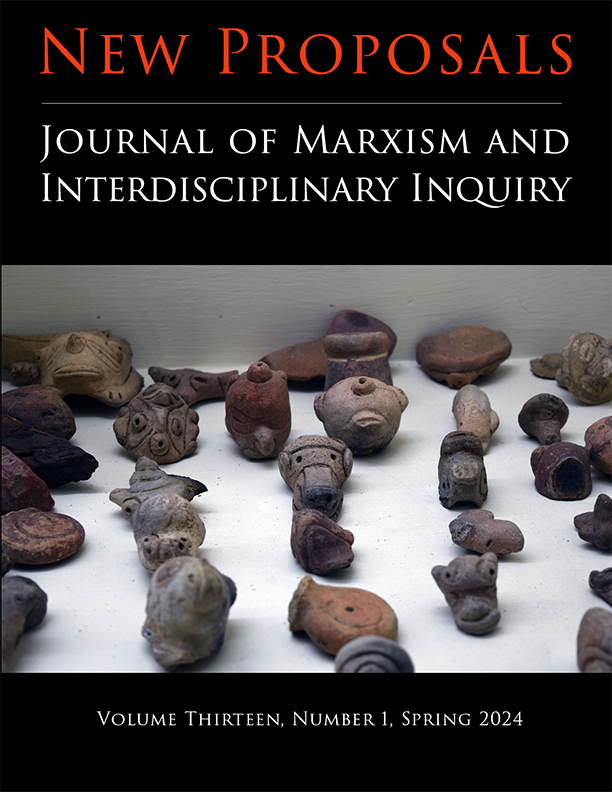 Cover: New Proposal – Journal of Marxism and Interdisciplinary Inquiry
